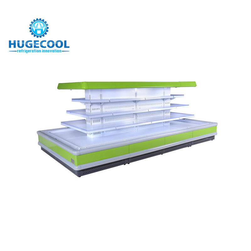 110v 220v Display Refrigerator Showcase , Display Fridge Shelves With Glass Door
