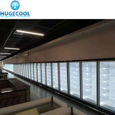6 Inch PU Panel Commercial L Type Display Walk in Cooler with Beer Cave Temperature -0.4f