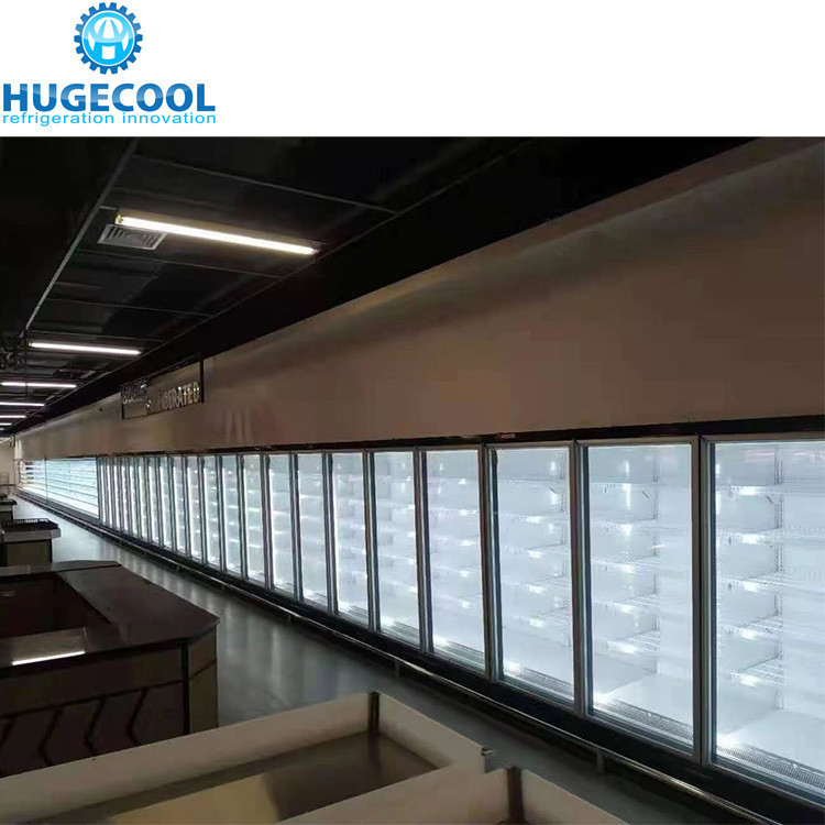 6 Inch PU Panel Commercial L Type Display Walk in Cooler with Beer Cave Temperature -0.4f