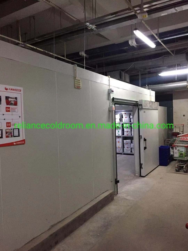 Blood-Red Deep Freezer for Fish and Pork in Cold Storage Industrial PU/XPS Panels