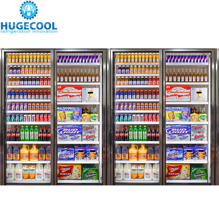 Refrigeration Equipment Customized Request Walk in Cooler Glass Door for Supermarket