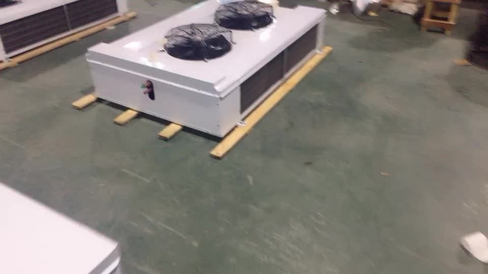 Light double-sided wind blown unit cooler evaporator